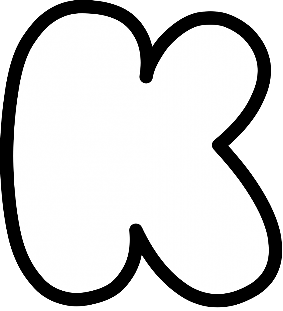 uppercase-bubble-letter-k-nerdy-caterpillar